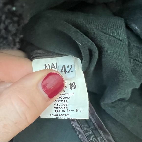 ANGELO MARANI Women’s Unique Blazer Size 42 Patterned Fringe Lace Whimsigoth - Picture 7 of 8